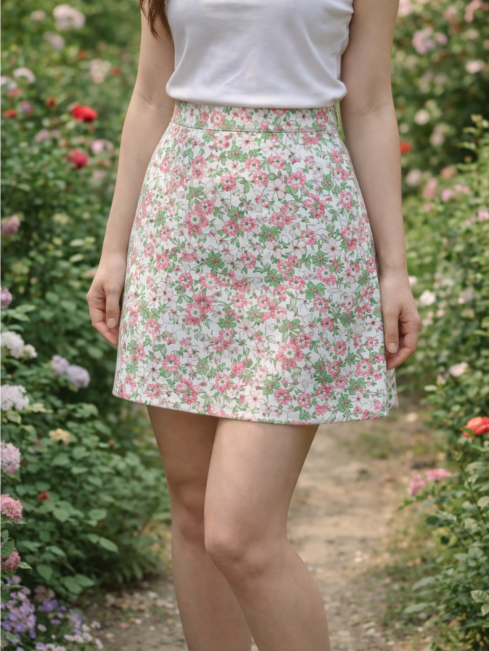 Dockers Women’s Floral Cotton Skirt Size 12 – Nouveau Fit